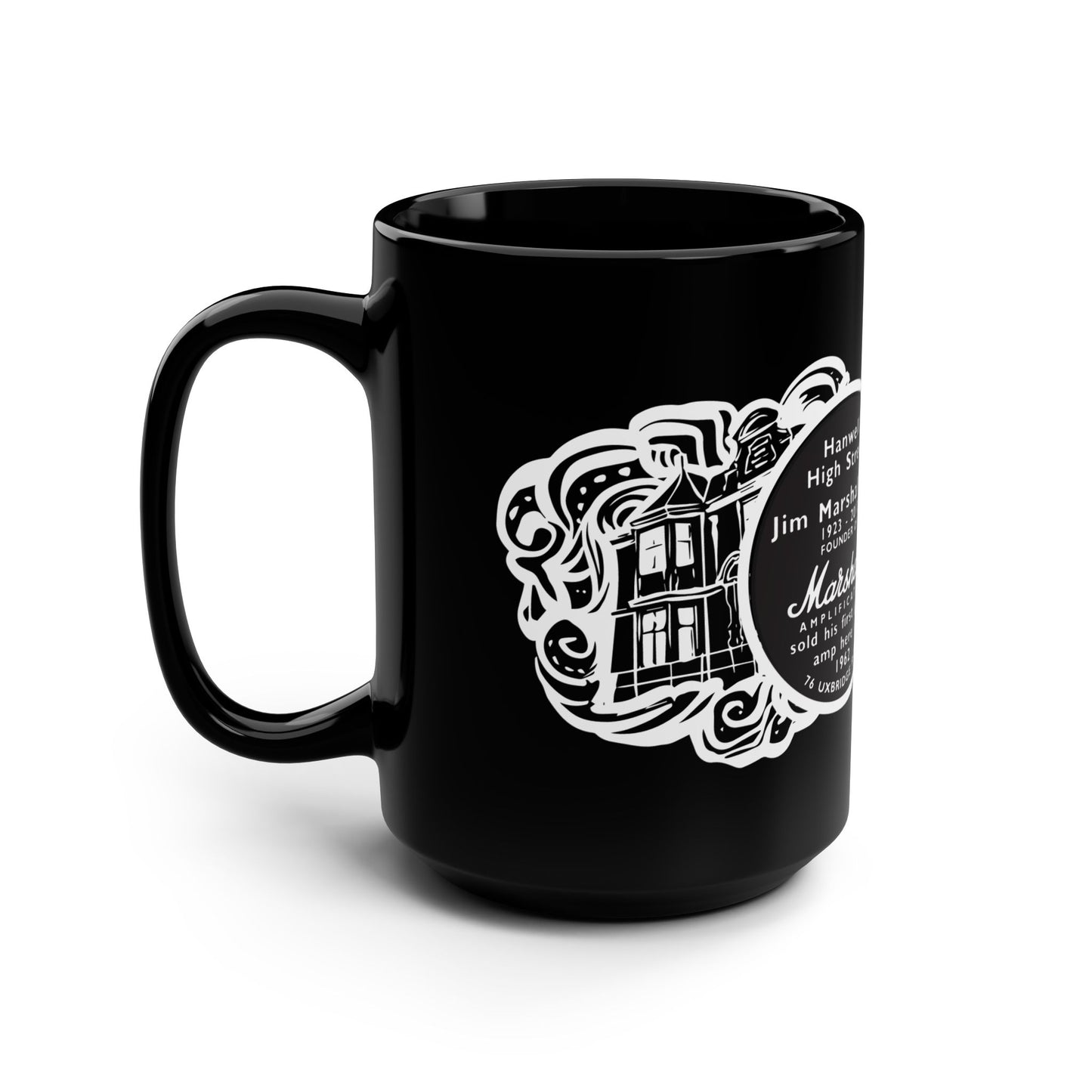 Hanwell Black Mug, 15oz