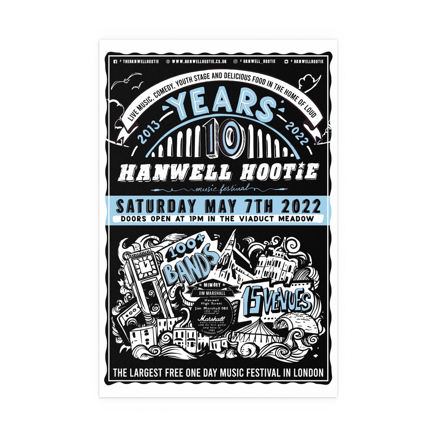2022 - Hanwell Hootie Silk Print