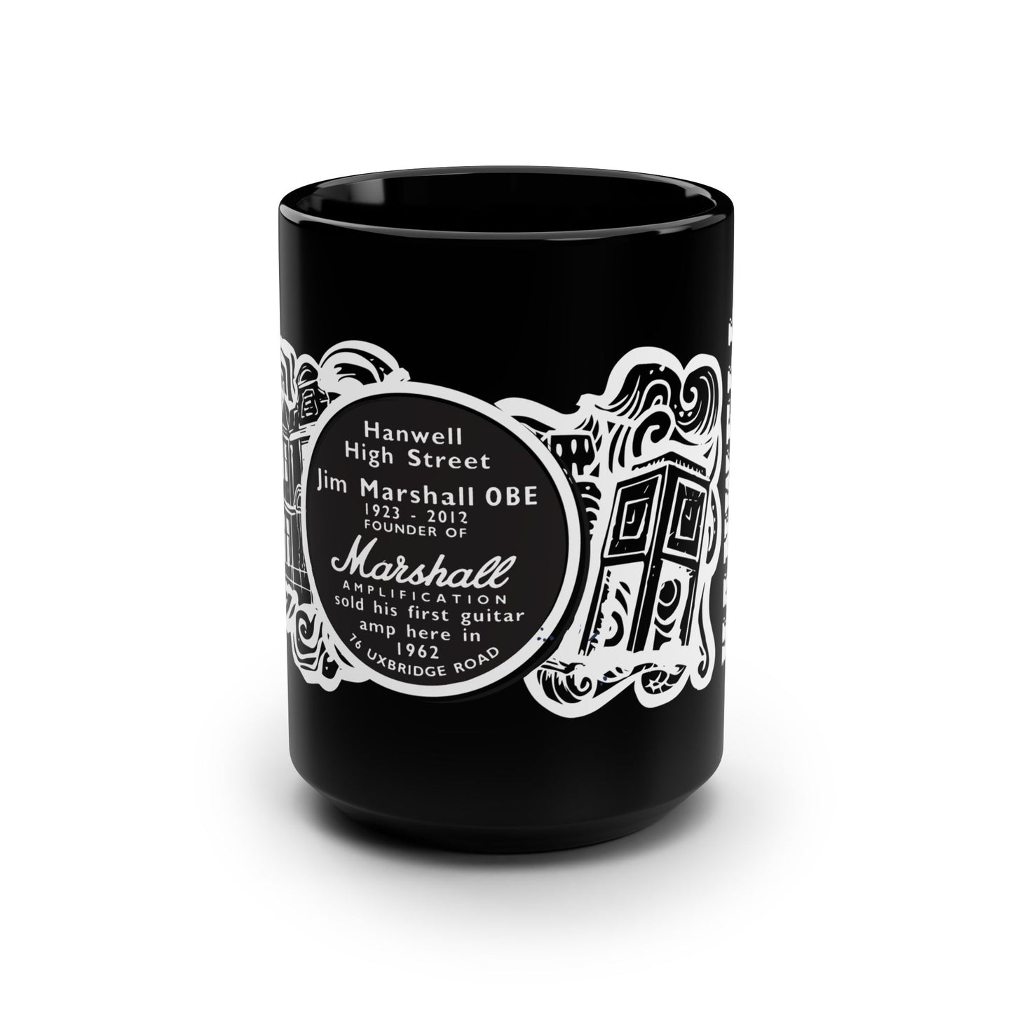 Hanwell Black Mug, 15oz