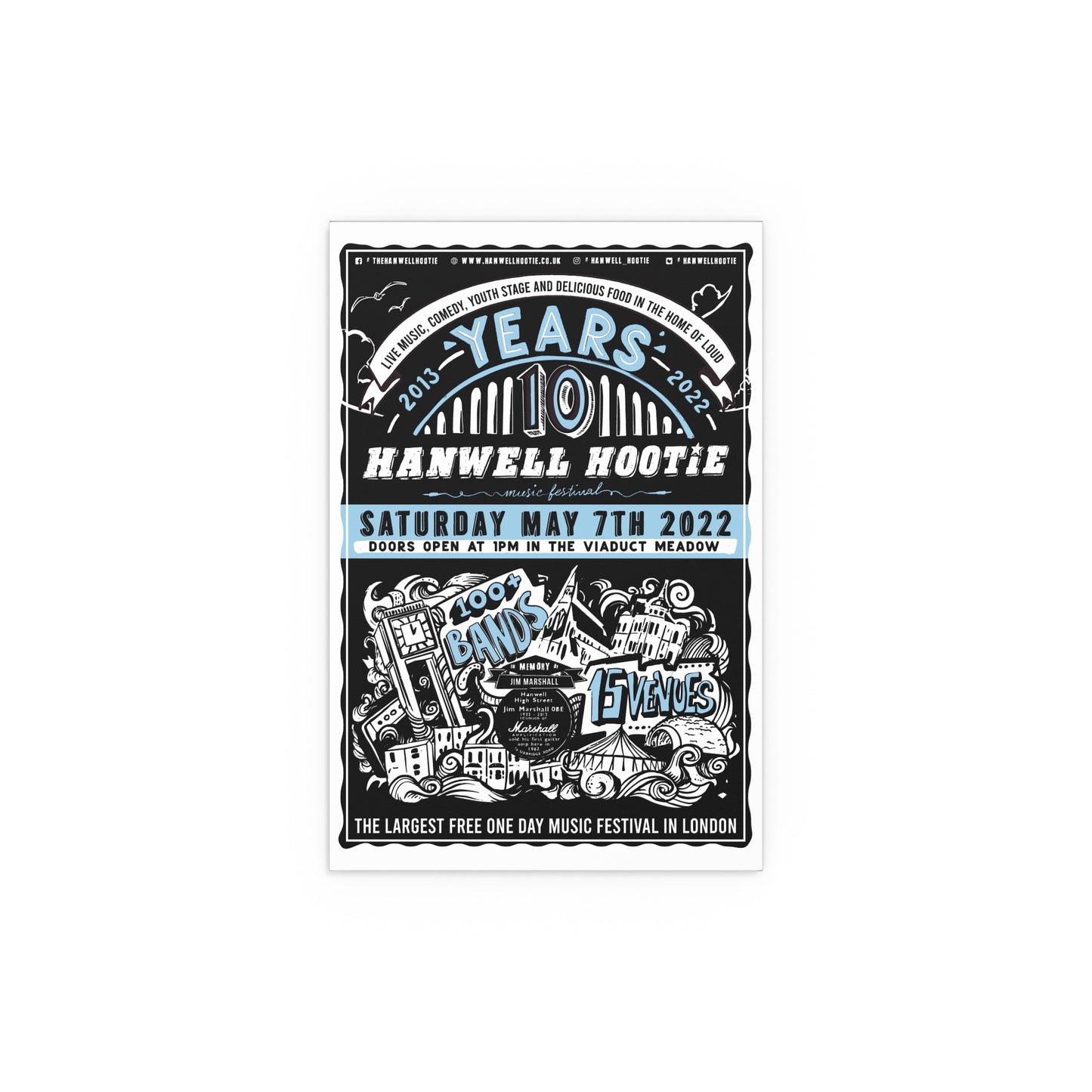 2022 - Hanwell Hootie Silk Print